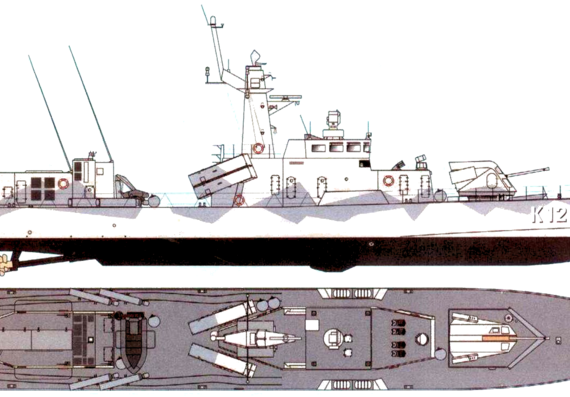 Корабль HSwMS Malmo [Stockholm-class Corvett] (2007) - чертежи, габариты, рисунки